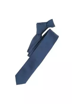 Мужской галстук однотонный Venti, цвет Dunkles Mittelblau