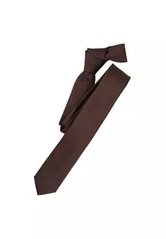 Мужской галстук однотонный Venti, коричневый