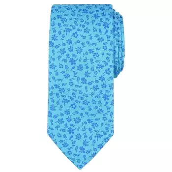 Мужской галстук с цветочным узором на заказ Bespoke, цвет Aqua Devon