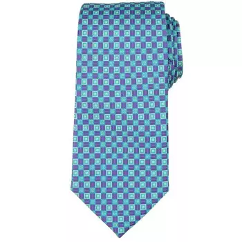 Мужской галстук с геометрическим рисунком на заказ Bespoke, цвет Green Edith