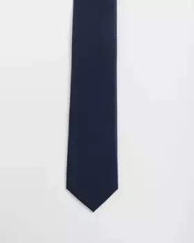 Мужской галстук с микроклеткой PuroEgo, тёмно-синий