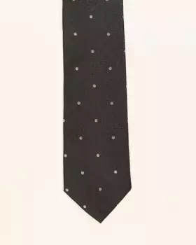 Мужской галстук в горошек PuroEgo, черный