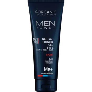 Мужской гель для душа 3в1 4Organic Men Power, 250 мл