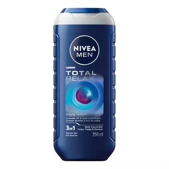 Мужской гель для душа Total Relax 3 в 1 Nivea