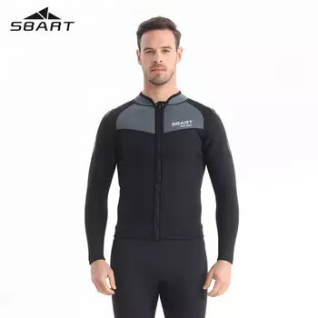 Мужской гидрокостюм Shark Bart, теплый и холодостойкий, цельный костюм для зимнего плавания толщиной 1,5 мм, серый топ + брюки, размер M-3XL SBART