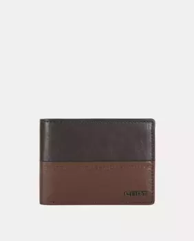 Мужской горизонтальный кошелек Liberto, коричневый