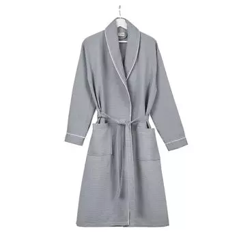 Мужской халат из пике DC Home Soho - Серый - S / M