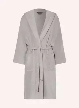 Мужской халат pure с капюшоном Caw, серый