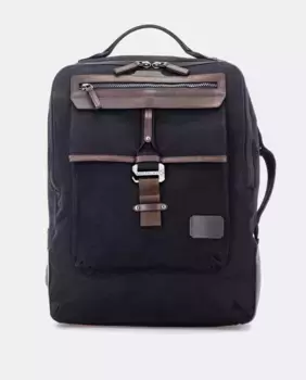 Мужской хлопковый рюкзак черного цвета Scharlau, чёрный