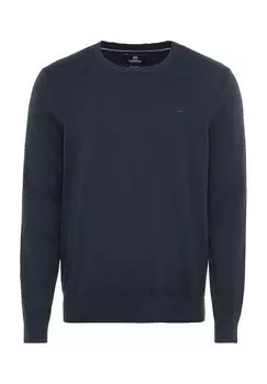 Мужской хлопковый свитер с круглым вырезом LERROS, цвет Classic Navy