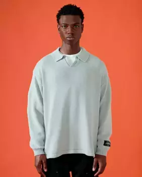 Мужской хлопковый свитер YUXUS, серый