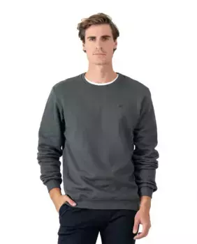 Мужской хлопковый свитшот с круглым вырезом Makarthy, темно-серый