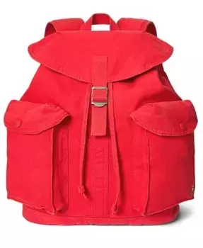 Мужской холщовый рюкзак Flap-Top Polo Ralph Lauren, красный