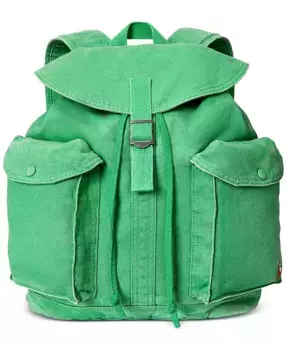 Мужской холщовый рюкзак Flap-Top Polo Ralph Lauren, зеленый