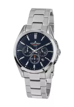 Мужской хронограф 1-1945Е JACQUES LEMANS, серебро