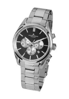 Мужской хронограф 42-6.1Е JACQUES LEMANS, серебро