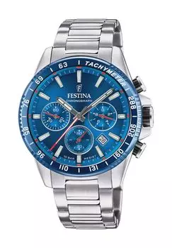 Мужской хронограф FESTINA, цвет Silber Blau