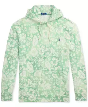 Мужской худи с цветочным принтом из махровой ткани Big & Tall Polo Ralph Lauren, зеленый