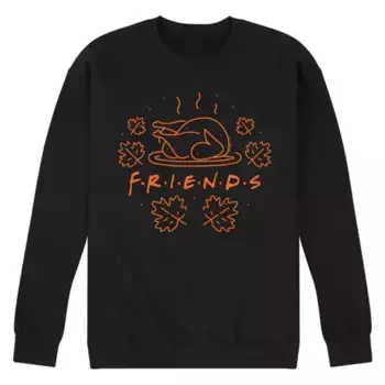 Мужской худи с логотипом Friends и принтом индейки Licensed Character, черный
