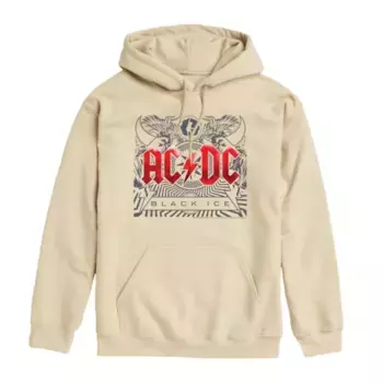 Мужской худи с принтом AC/DC Black Ice Licensed Character, цвет oat