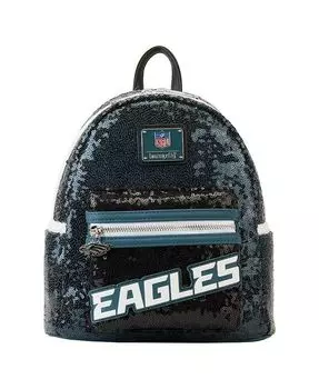 Мужской и женский мини-рюкзак Philadelphia Eagles с пайетками Loungefly, синий