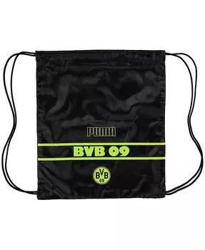 Мужской и женский рюкзак Borussia Dortmund Legacy Gym на шнурке Puma, черный