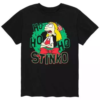 Мужской «Эй, Арнольд!» Футболка Ho Ho Ho Stinko Licensed Character