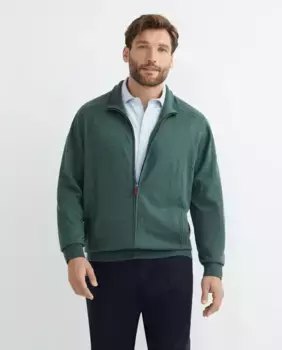 Мужской кардиган больших размеров Emidio Tucci, темно-зеленый