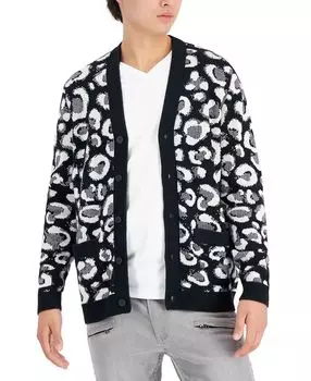 Мужской кардиган crosby cheetah, созданный для macy's INC International Concepts, мульти