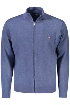 Мужской кардиган Norway 1963 на молнии с логотипом, голубой