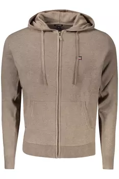 Мужской кардиган Norway 1963 на молнии с логотипом бренда, светло-коричневый