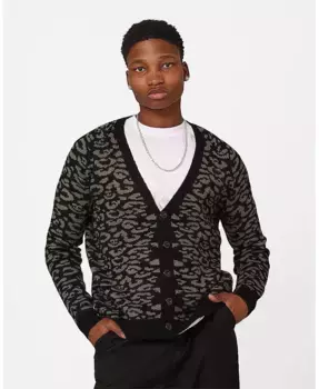 Мужской кардиган Thiago Leopard XXIII, зеленый