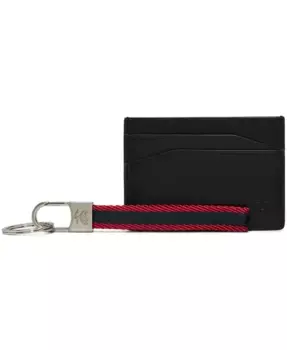 Мужской картхолдер Kc Leather Wallet с монетницей Brooks Brothers, черный