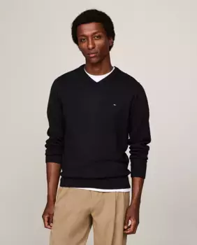 Мужской кашемировый свитер Tommy Hilfiger, черный