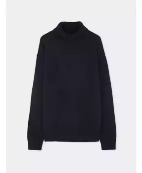 Мужской кашемировый водолазный свитер Gobi Cashmere, черный