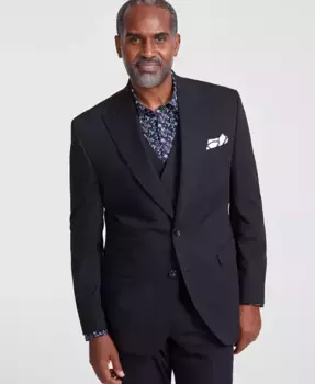 Мужской классический однобортный пиджак Solid Suit Separates Tayion Collection, черный