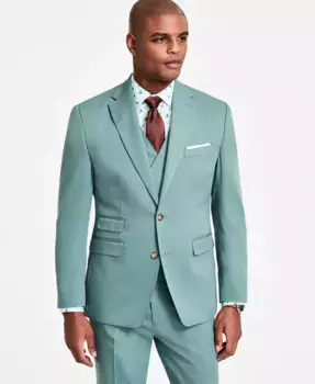 Мужской классический однобортный пиджак Tayion Collection, зеленый