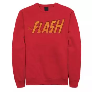 Мужской классический оранжевый свитшот с логотипом DC Comics The Flash Licensed Character