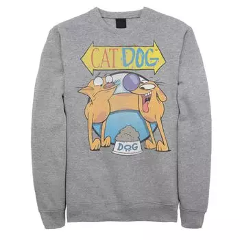 Мужской классический пуловер с логотипом CatDog Licensed Character