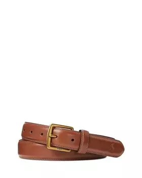 Мужской классический ремень из зернистой кожи Polo Ralph Lauren