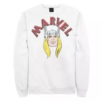 Мужской классический свитшот с портретом Тора Marvel Avengers