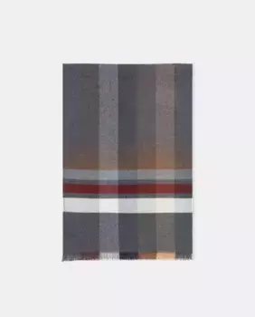 Мужской клетчатый шарф Dustin, серый