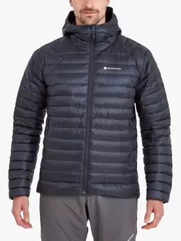 Мужской компактный пуховик с защитой от замерзания из переработанных материалов Montane, затмение синий