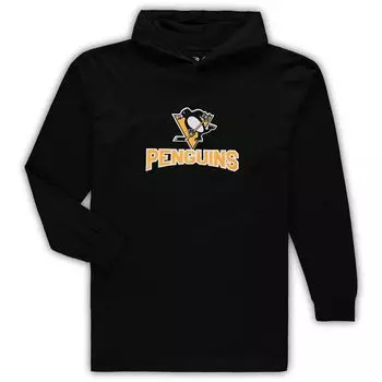 Мужской комплект для сна с капюшоном и джоггерами для мужчин Concepts Sport, черный пуловер Philadelphia Flyers Big & Tall