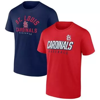 Мужской комплект футболок Fanatics красного/темно-синего цвета с надписью St. Louis Cardinals Player Pack