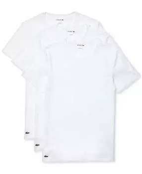 Мужской комплект футболок приталенного кроя с круглым вырезом, 3 предмета Lacoste