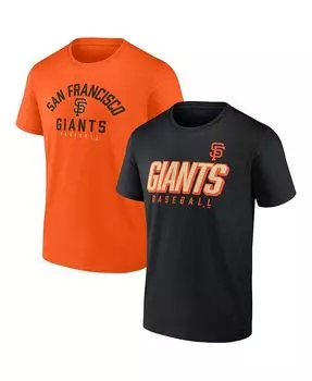 Мужской комплект футболок с логотипом черного и оранжевого цвета San Francisco Giants Player Pack Fanatics, мультиколор