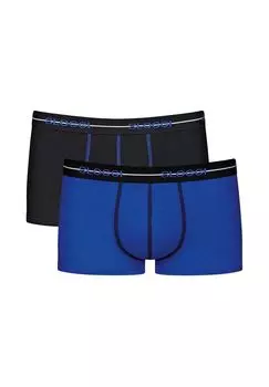 Мужской комплект Hipster, набор из 2 шт. — коробка Start Hipster C2P, шорты-боксеры, хлопок sloggi, цвет Schwarz Blau
