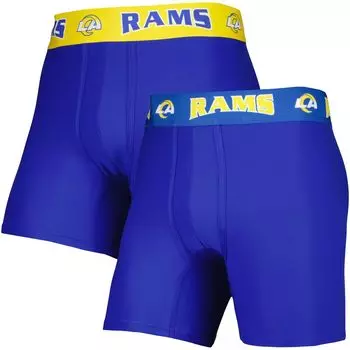 Мужской комплект из 2 трусов-боксеров Concepts Sport Royal/Gold Los Angeles Rams