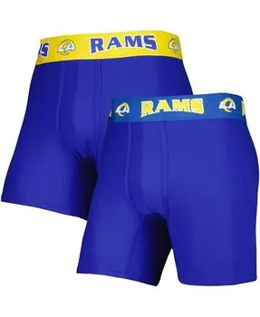Мужской комплект из 2 трусов-боксеров Royal, Gold Los Angeles Rams Concepts Sport, синий